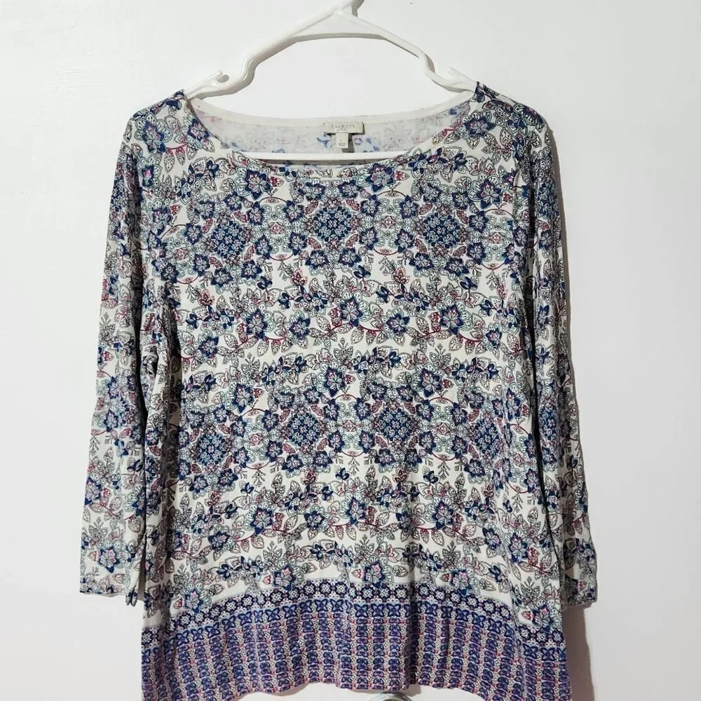 Talbots 3/4 sleeves top - Picture 1 of 4